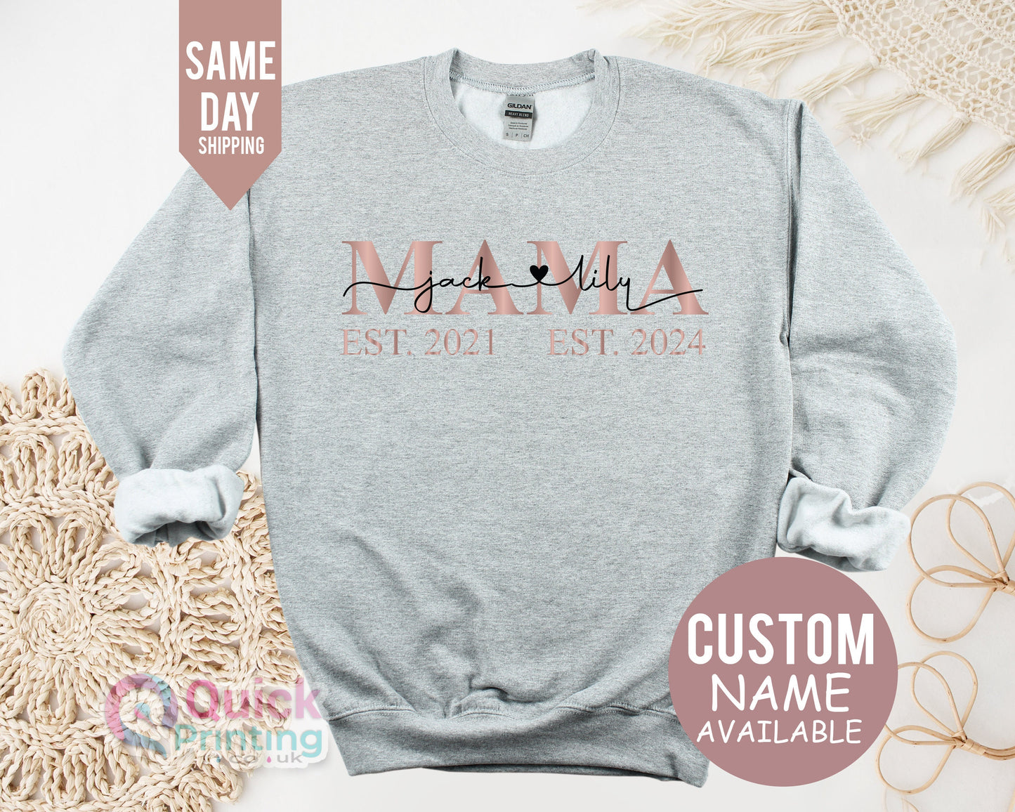 Personalized Mama Sweatshirt with Children's Names