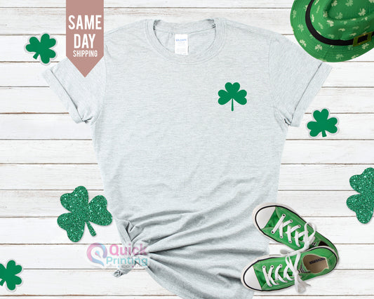 Lucky Shamrock St Patricks Day Tee: Irish Watercolor Shirt