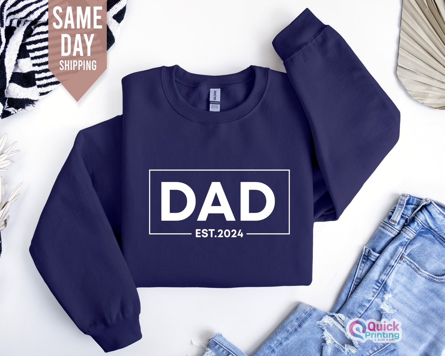 Custom Dad Est. 2026 Sweatshirt: Personalized Father Gift