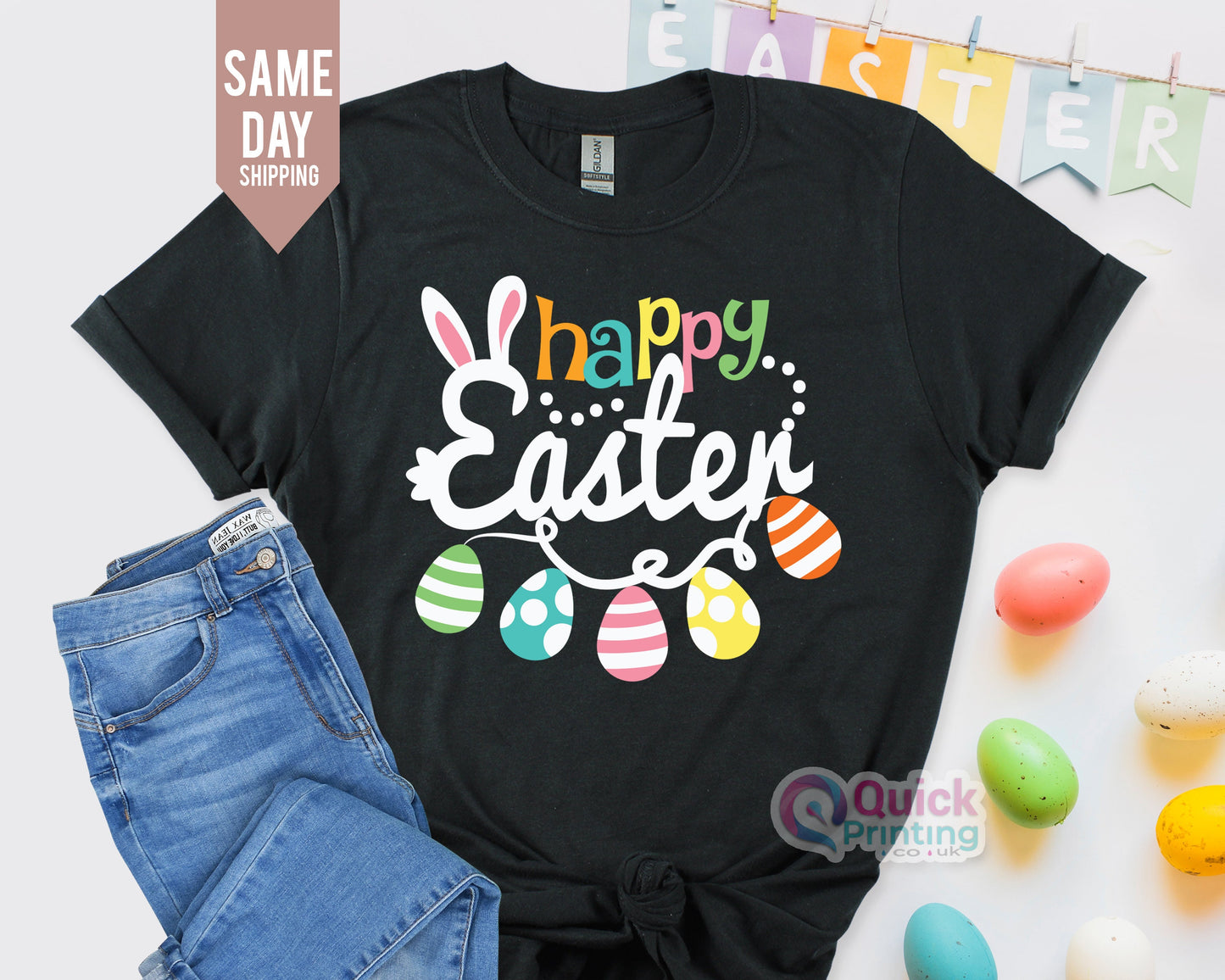 Happy Easter Bunny Shirt: Matching Family Tee