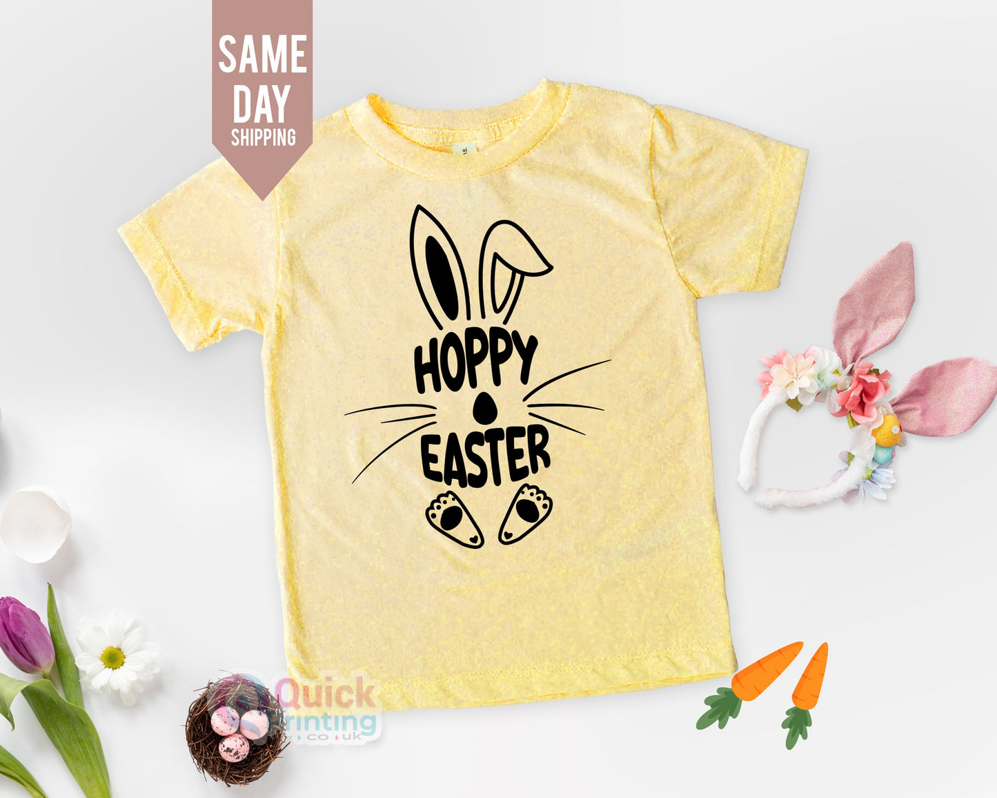 Hoppy Easter Bunny Happy Easter T-Shirt, Kids Childrens Cute Easter Gift Egg Tee, bunny tshirt, Children's Easter shirt 2026