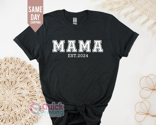 Personalized Mom 2026, Mama Tshirt, Personalised Mum, Custom Mom Top,Happy Mothers Day Tshirt, Mama Birthday Gift, Mother's Day Top