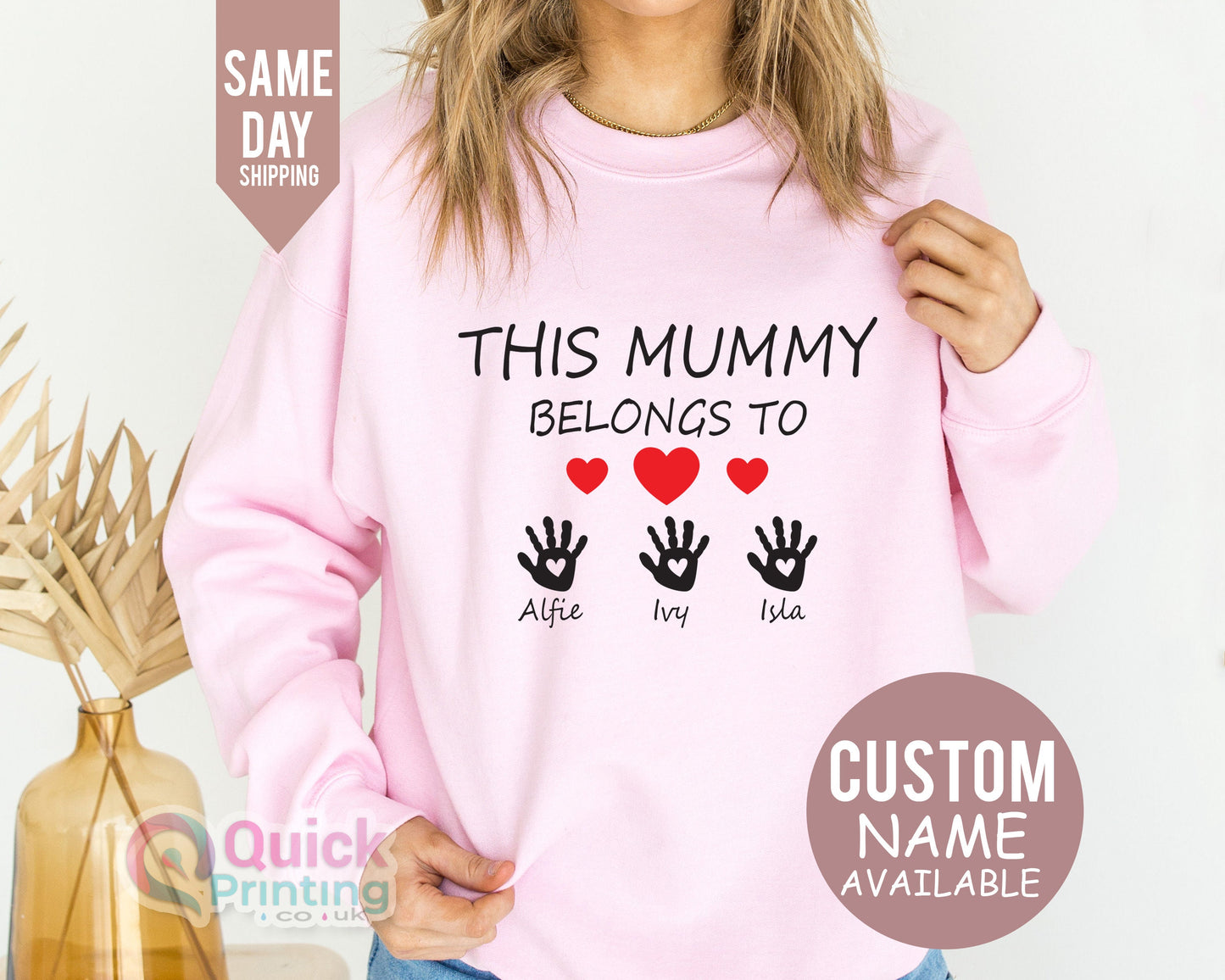 Personalized 'This Mummy Belongs To' Sweatshirt - Custom Mama Hoodie