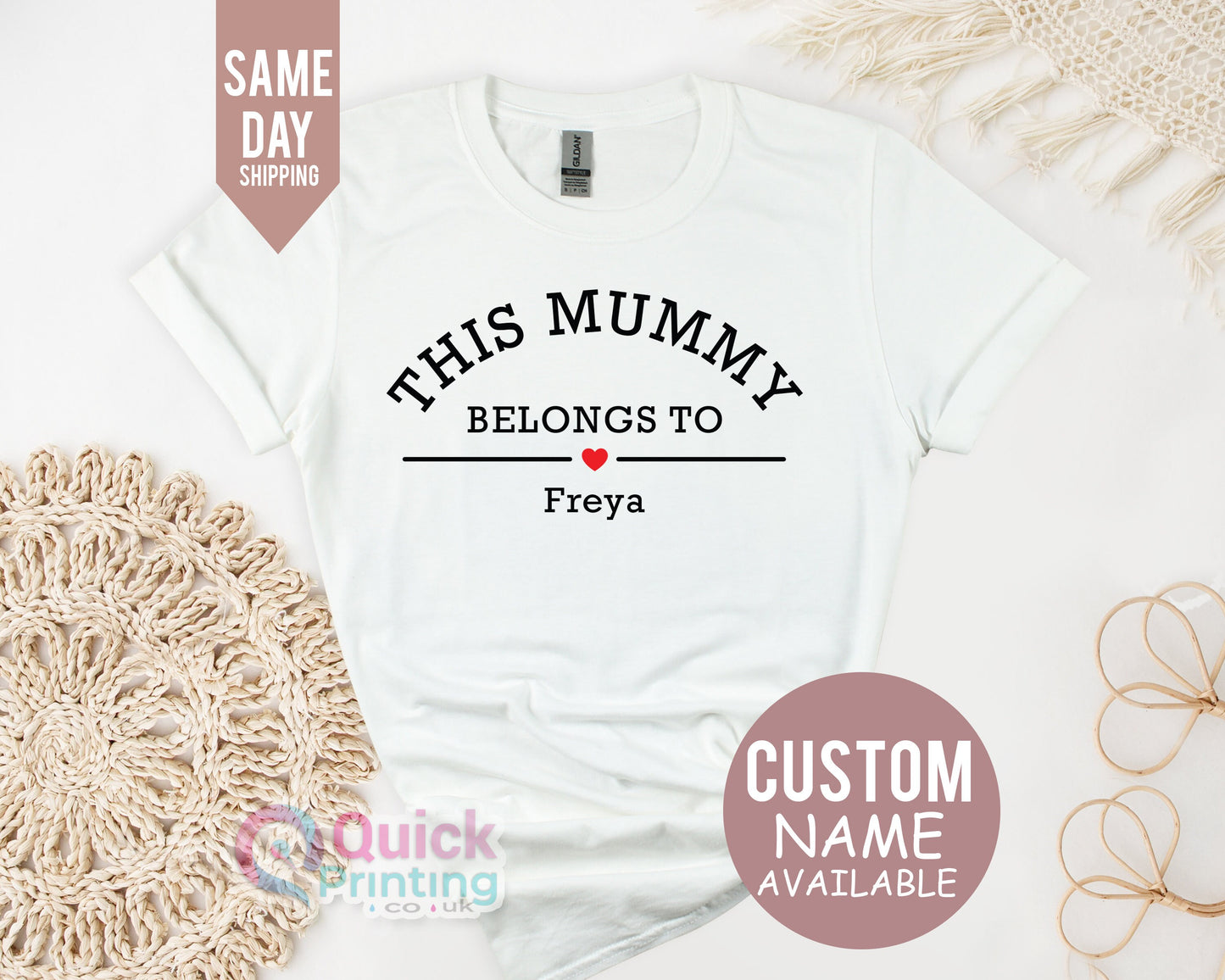 Personalized Mama Shirt: 'This Mummy Belongs To' Custom Name Tee
