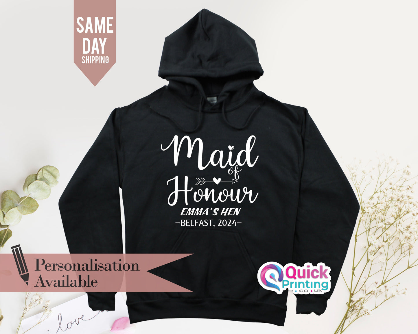 Personalized Bride Hoodie: Bachelorette Party, Bridal Party