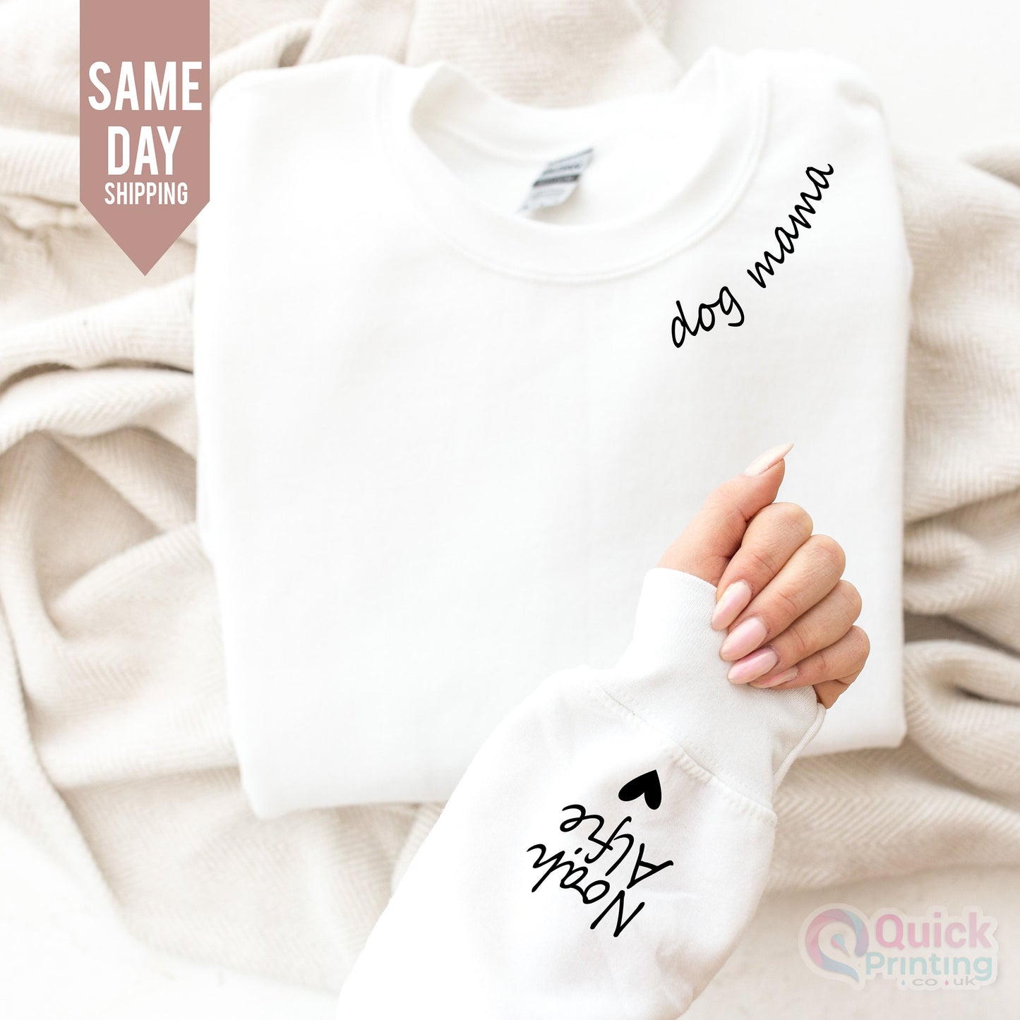 Custom Dog Mama Sweatshirt: Personalized Dog Lover Gift