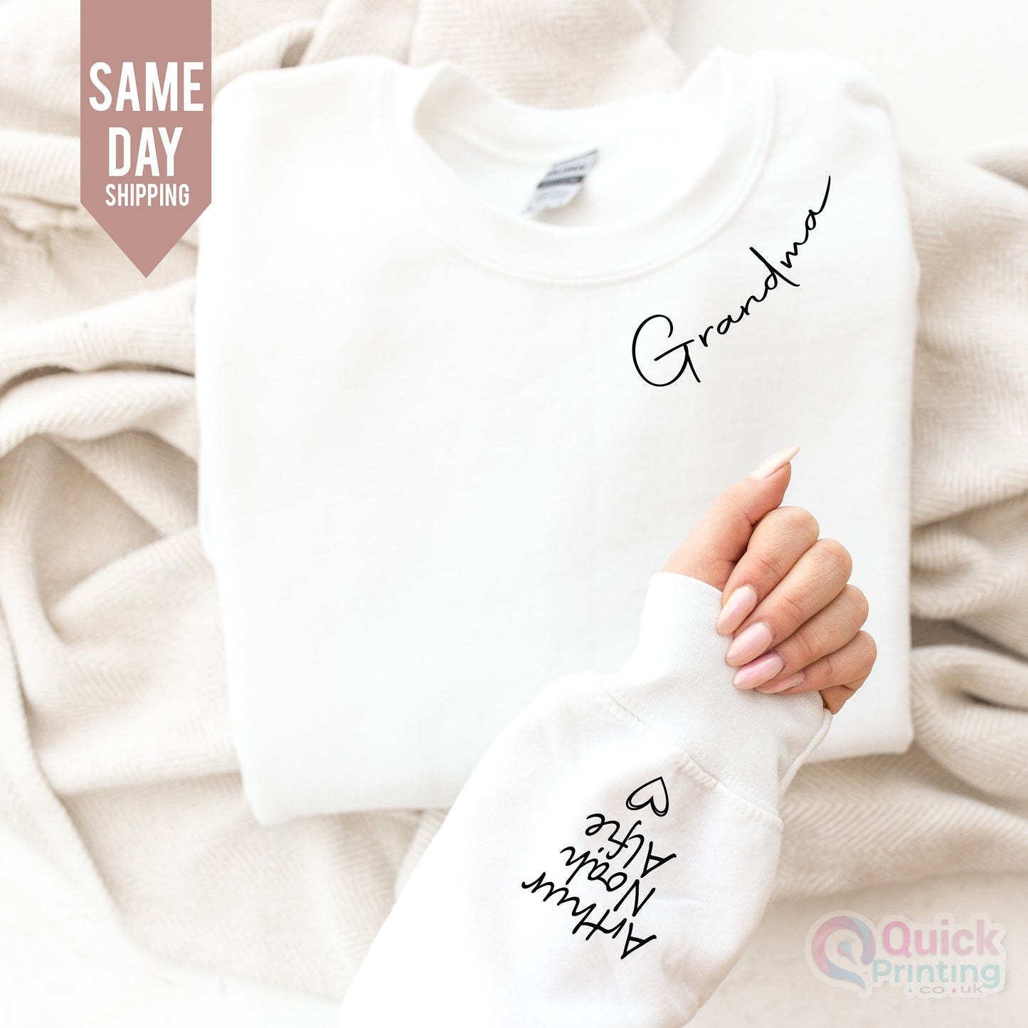 Personalized Grandma Sweatshirt: Custom Birthflower Nanny Sweater