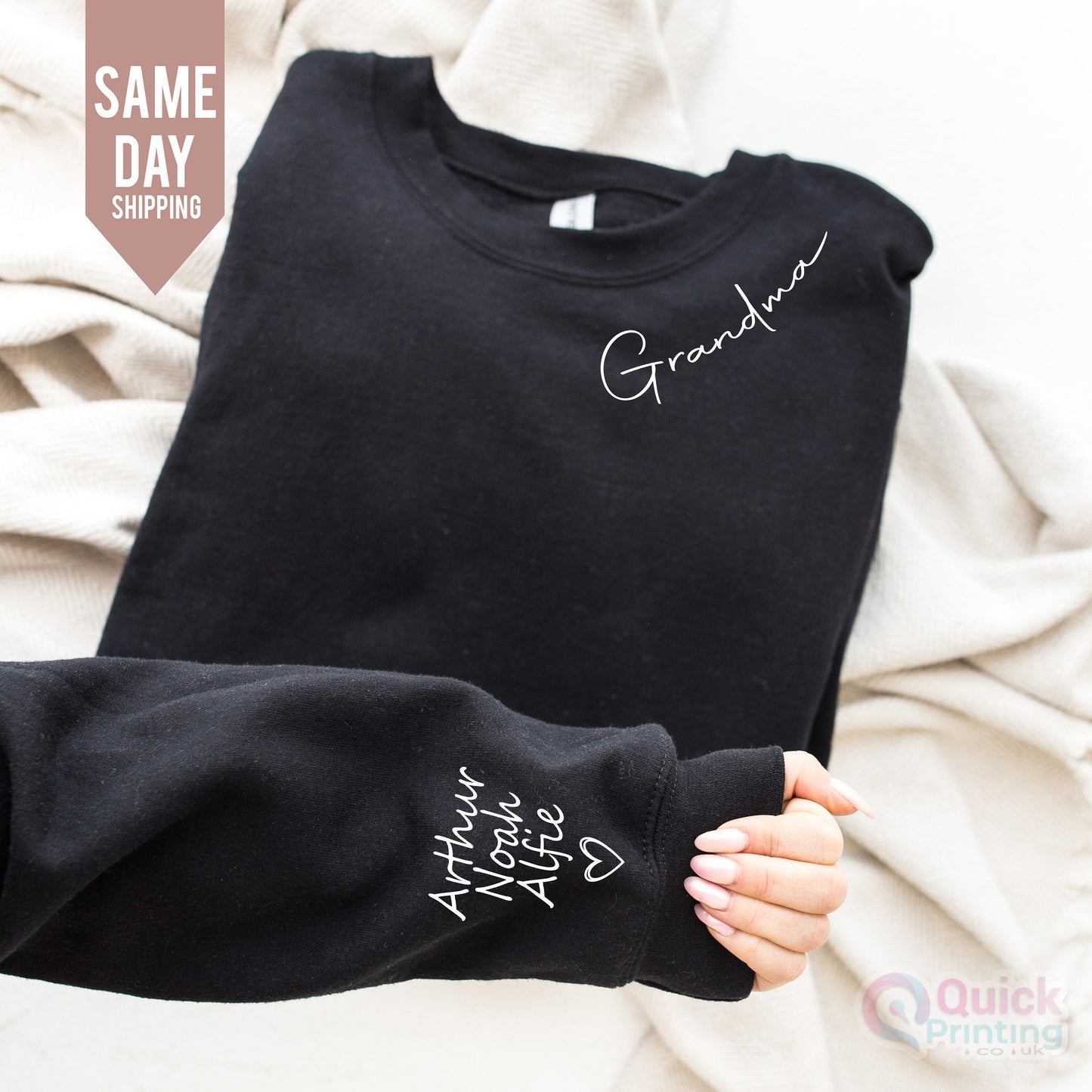 Personalized Grandma Sweatshirt: Custom Birthflower Nanny Sweater