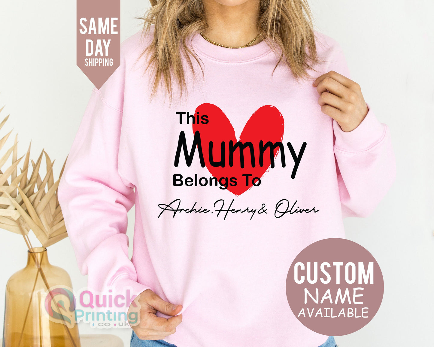 Mummy Sweatshirt, This Mummy Belongs to Sweatshirt, Custom Mama Hoodie, Personalised Mum, Mother's Day Gift, Mothers Day Hoodie 2026