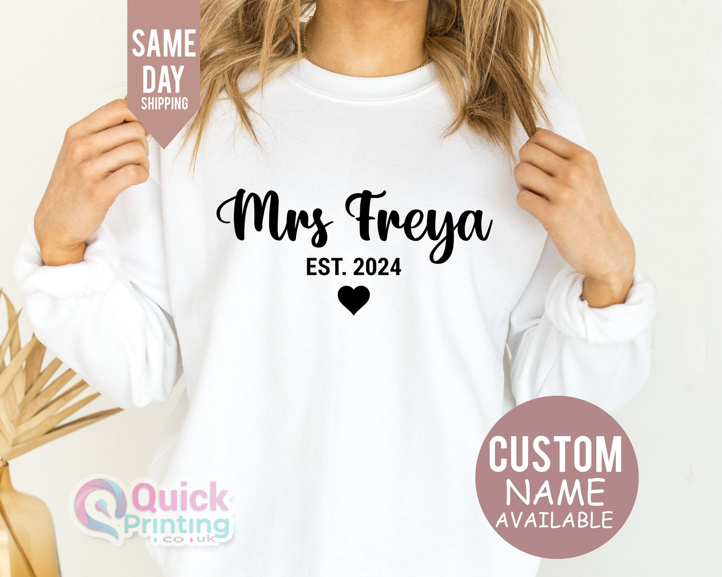 Personalized Future Mrs Sweatshirt: Engagement Bridal Shower Gift