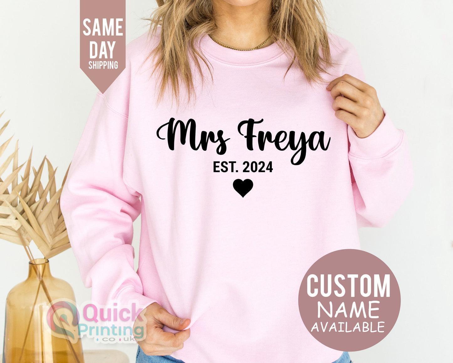 Personalized Future Mrs Sweatshirt: Engagement Bridal Shower Gift