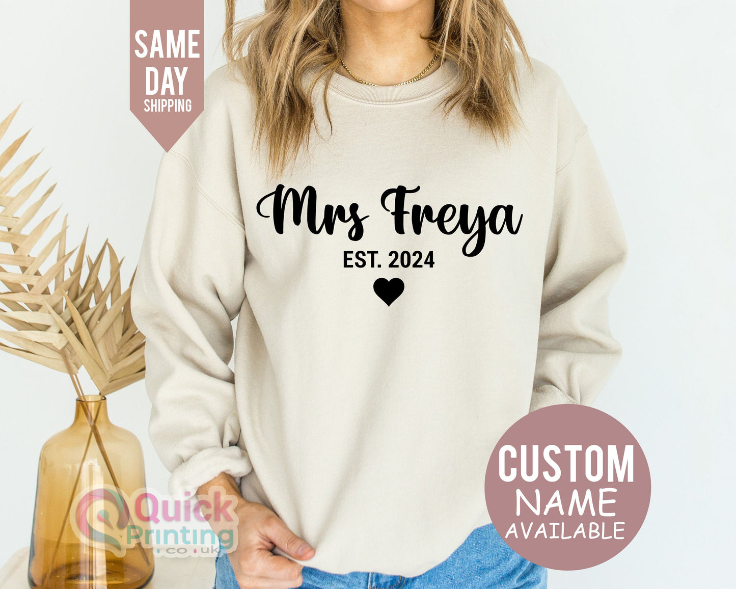 Personalized Future Mrs Sweatshirt: Engagement Bridal Shower Gift