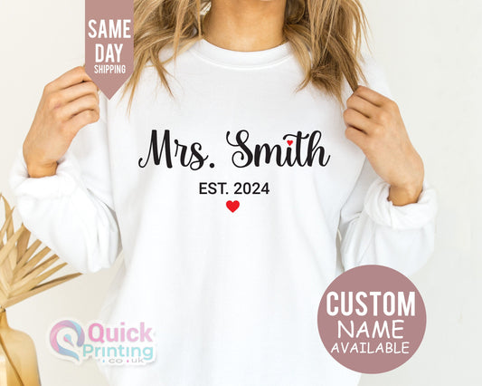 Bride Sweatshirt: Future Mrs, Bachelorette Gift, Bridal Shower Present
