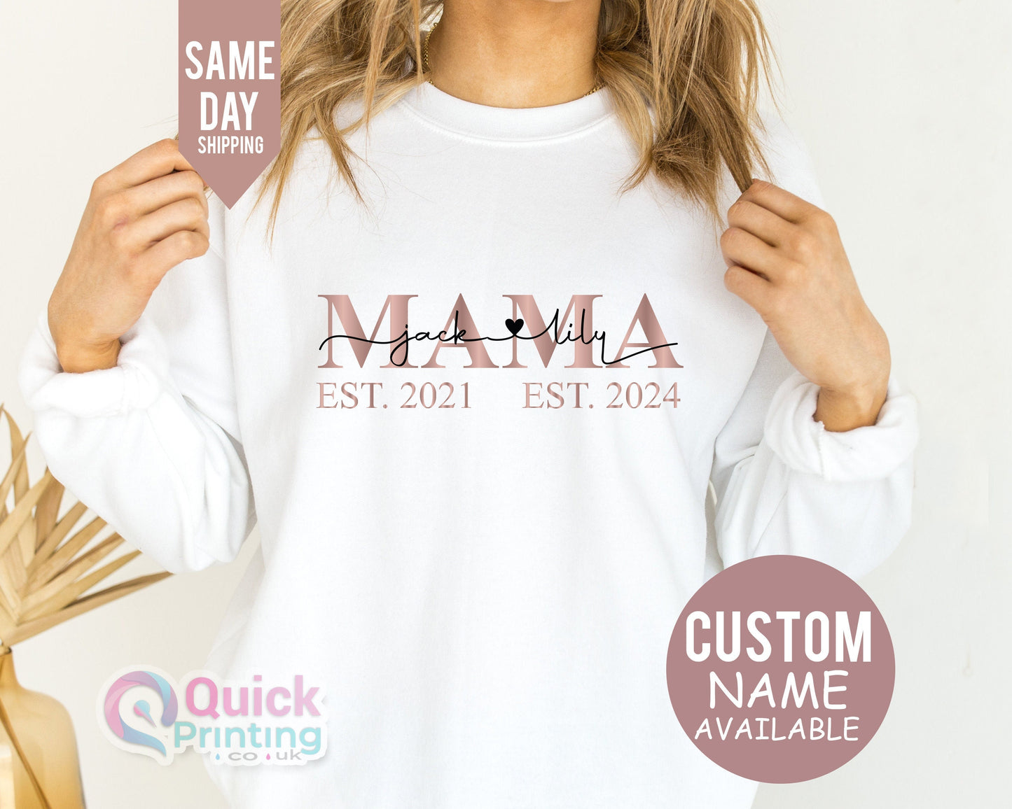Personalized Mama Sweatshirt with Children's Names