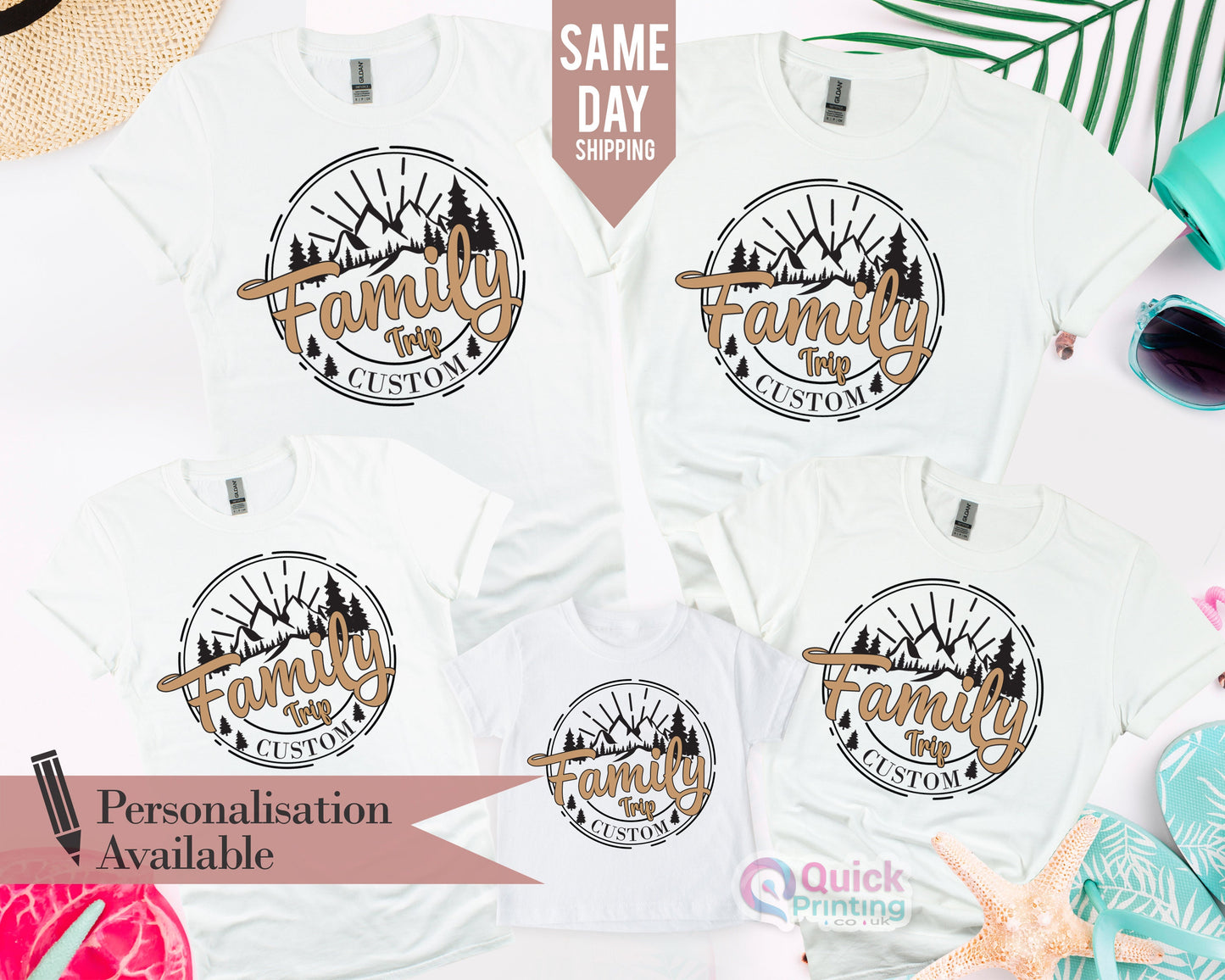 Custom Family Trip Shirt: Matching Holiday Group Tee