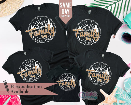 Custom Family Trip Shirt: Matching Holiday Group Tee