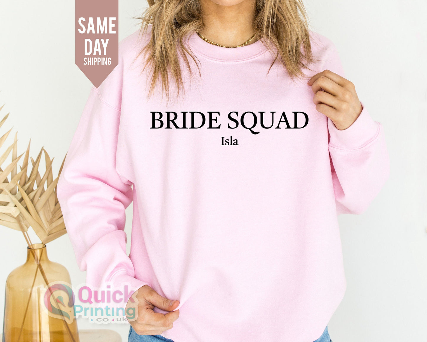 Bride Squad Sweatshirt: Wedding Hen Party Cotton Blend
