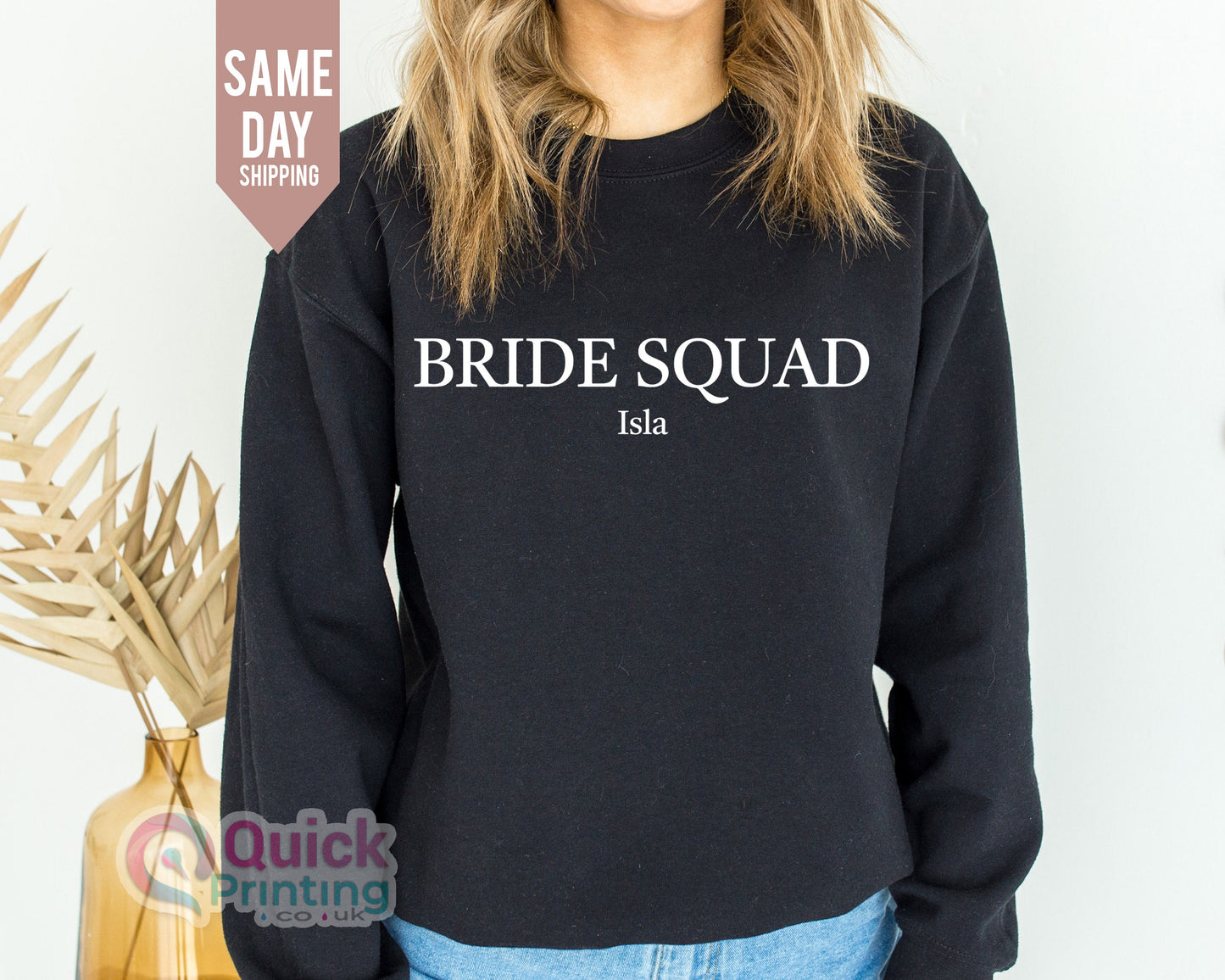 Bride Squad Sweatshirt: Wedding Hen Party Cotton Blend