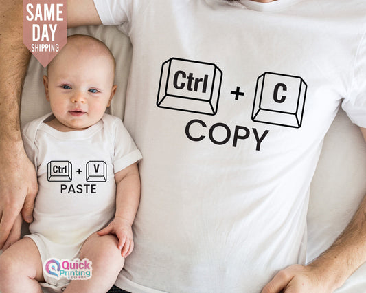 Copy Paste Shirt Set: Father & Baby Matching Outfits