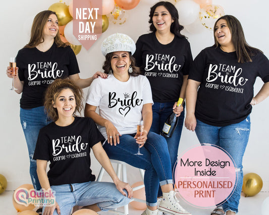 Team Bride Shirts, Bride Shirt, Bride Squad Tshirts, Hen Party T Shirts, Bachelorette Tees, Bridal Party T-Shirt, Wedding Party Tshirt