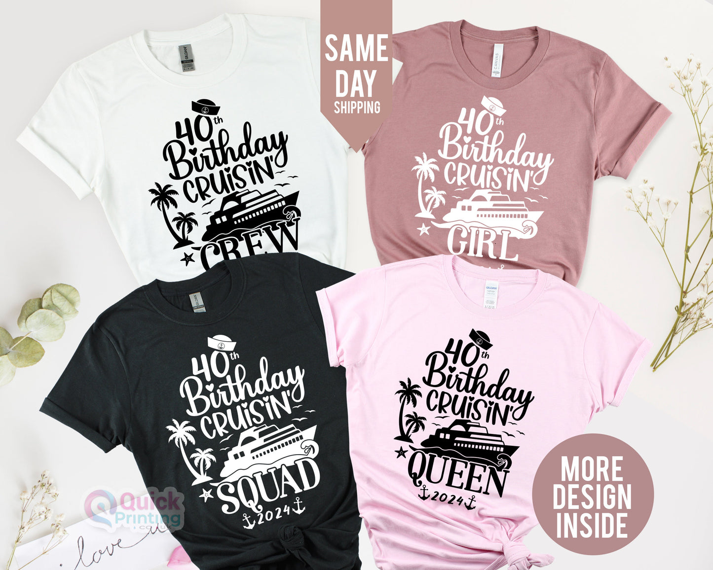 Cruise Shirts Pirate Shirt Birthday Squad, Birthday Trip Shirt, Cruise Squad Family Matching Vacation Shirt, 2024 Cruise Squad Shirt Women