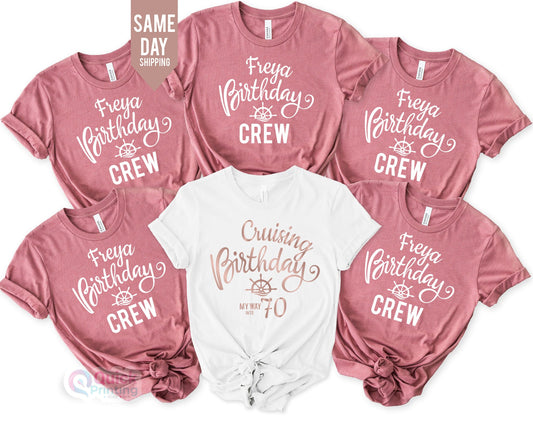 Custom Cruise Birthday Crew Shirt, Cruise Squad Shirt 2024, Birthday Group Shirt, Cruise Birthday Party Shirt, Personalized Birthday Shirt