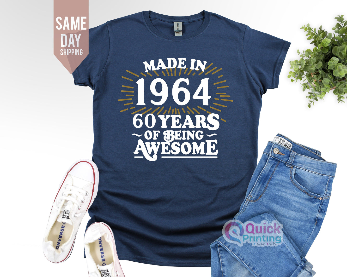 Made in 1964 60th Birthday T Shirt, 60th Birthday Gift For Men, Husband Birthday Tee, Sixty gift ideas, Birthday Shirts,50th Birthday tee