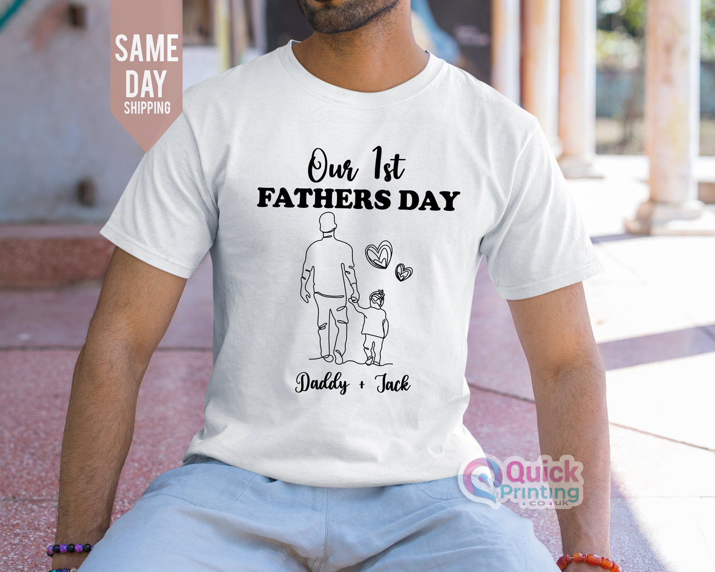 First Father's Day Baby Vest: Matching Family Tee