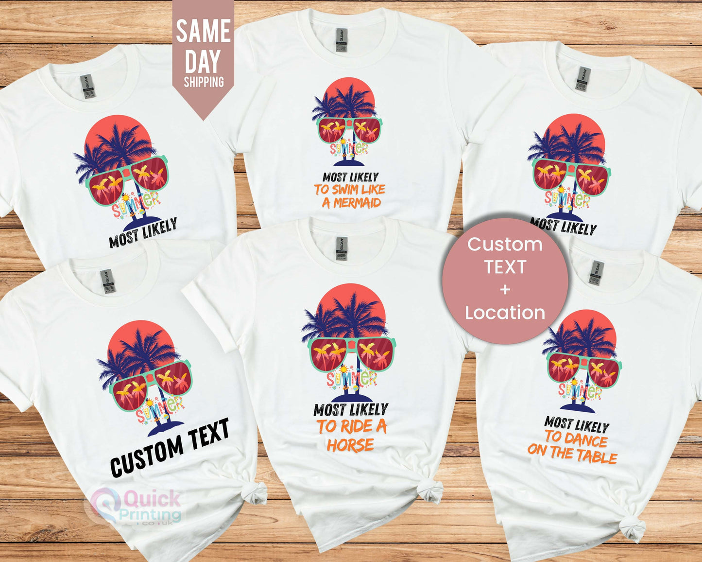 Funny Summer Trip T-Shirts: Custom 'Most Likely To' Vacation Tops