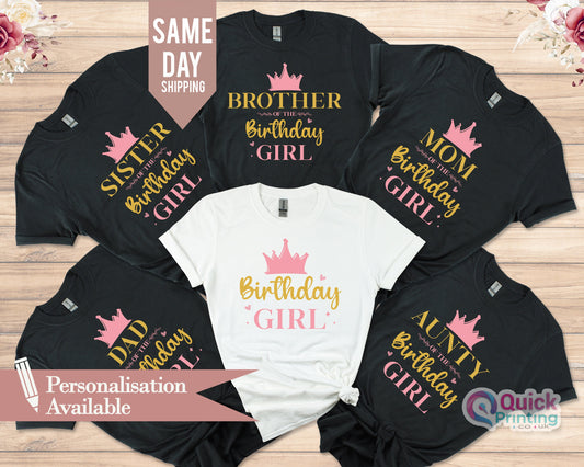 Personalized Birthday Family T-Shirt: Custom Group Shirts
