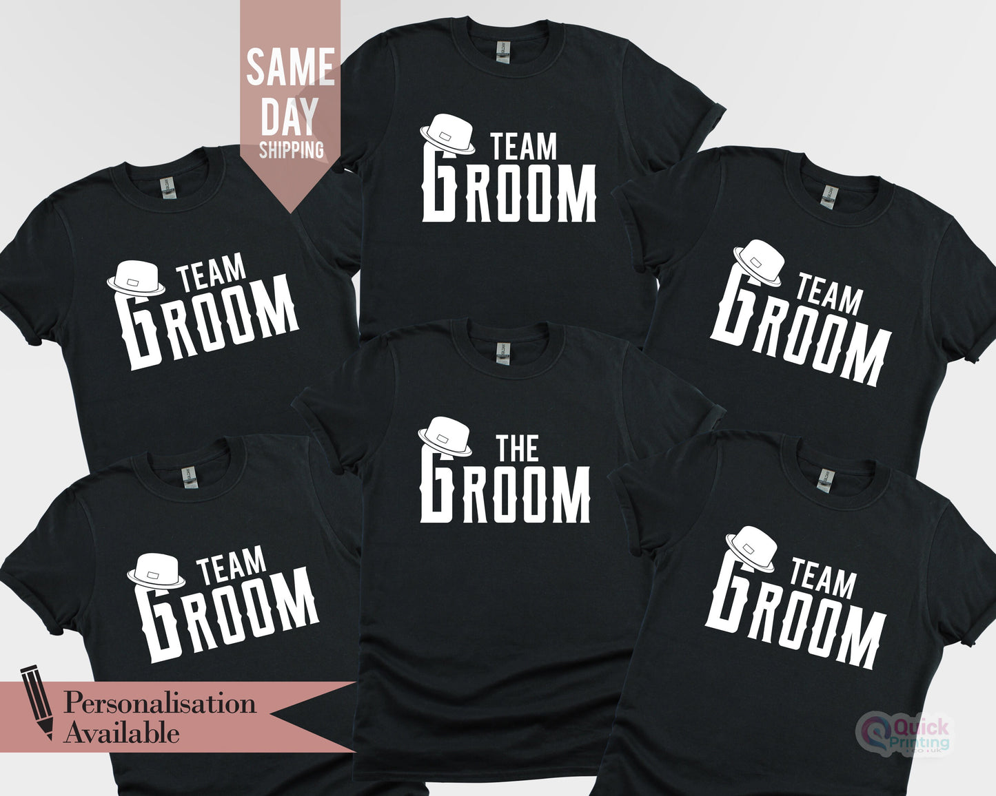 Personalized Team Groom T-Shirt: Bachelor Party Matching Shirts