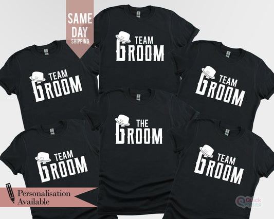 Personalized Team Groom T-Shirt: Bachelor Party Matching Shirts