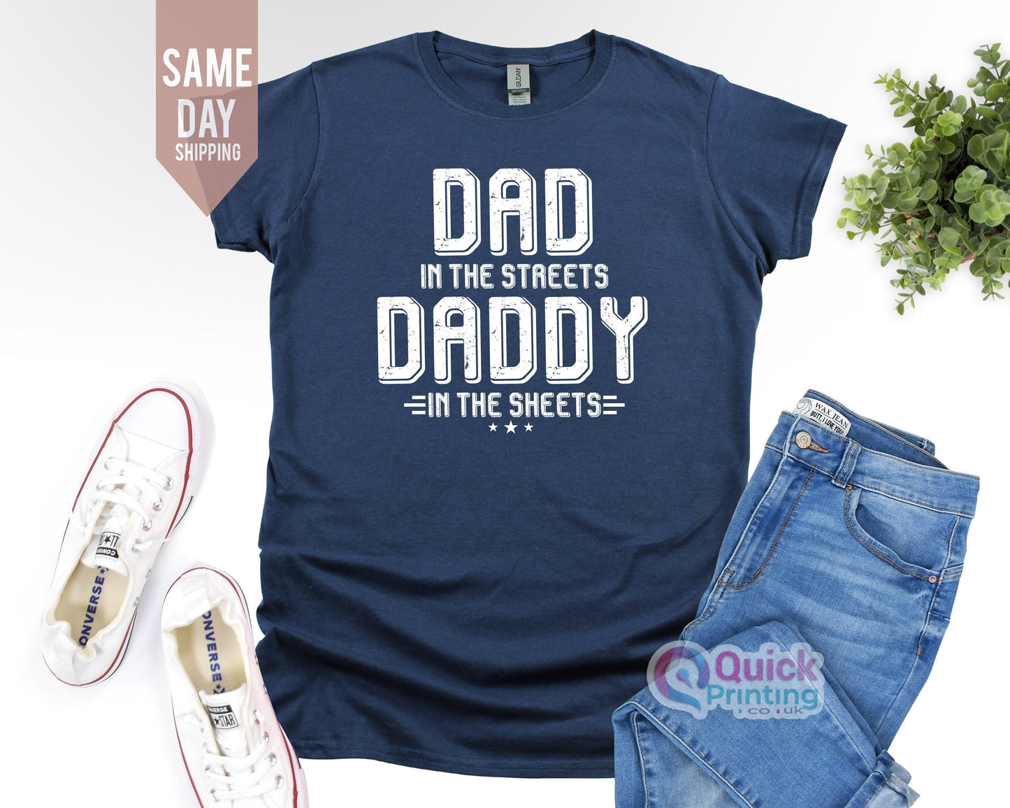 Dad in the Streets T-Shirt: Funny Mens Gift