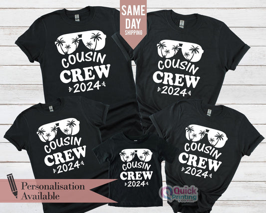 Cousin Crew 2026 T-Shirt: Matching Family Vacation Shirts