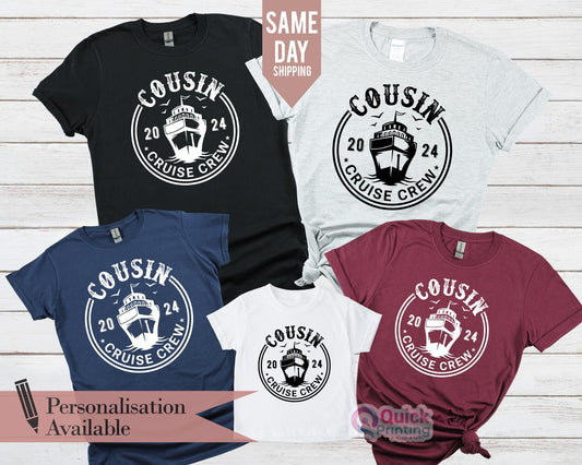 Cousin Cruise Crew Shirt: 2025 Family Vacation T-Shirt