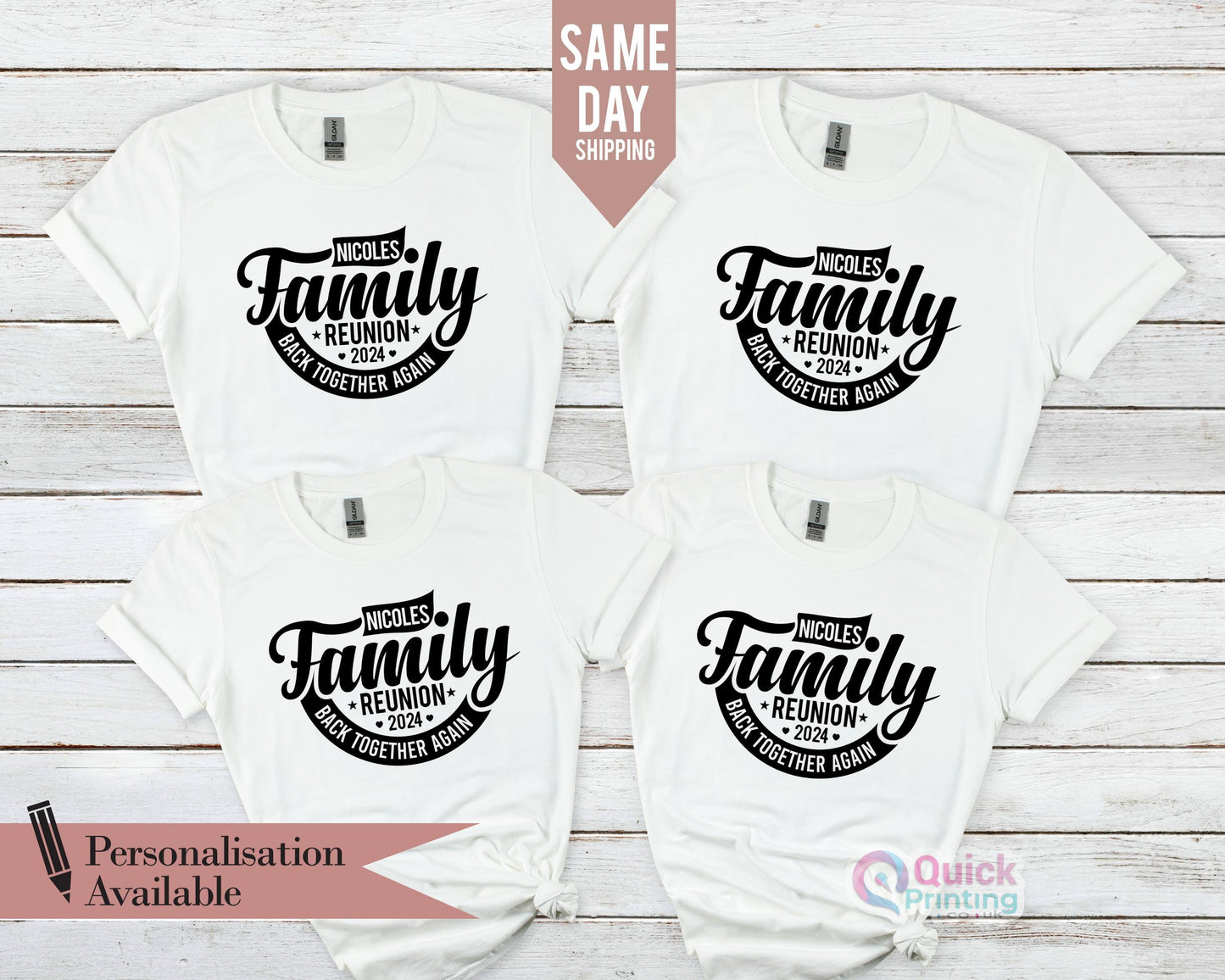 Personalized Family Reunion T-Shirt: Matching Event Shirts
