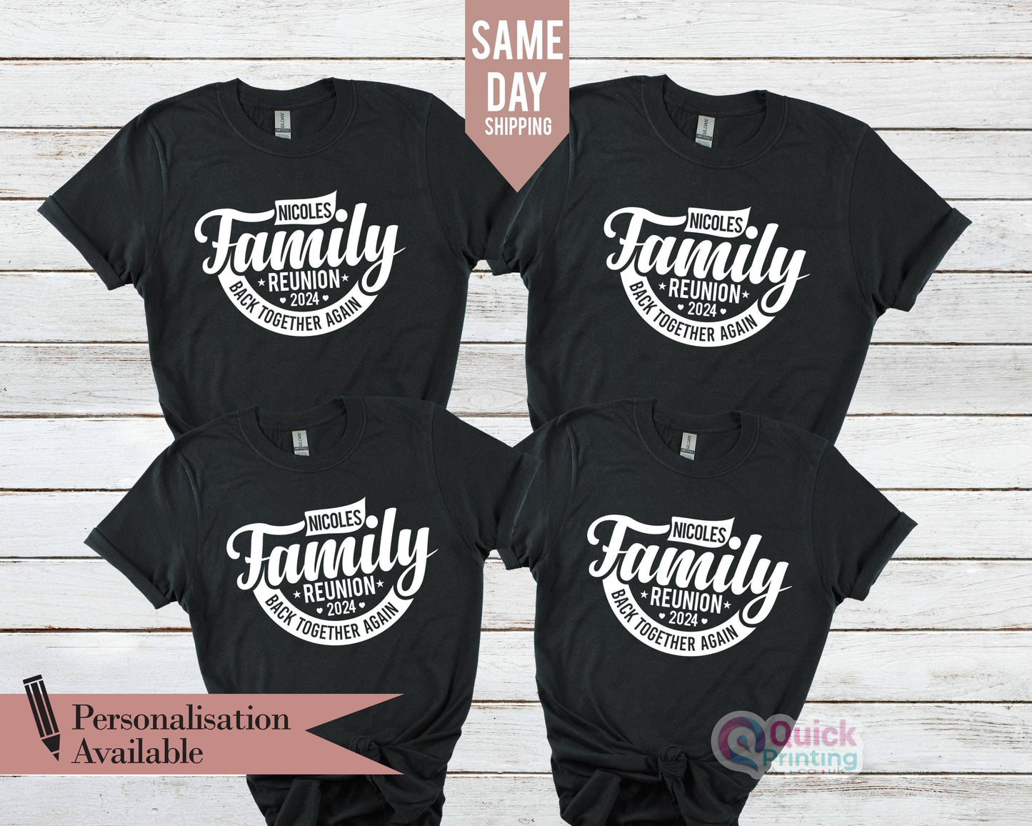 Personalized Family Reunion T-Shirt: Matching Event Shirts