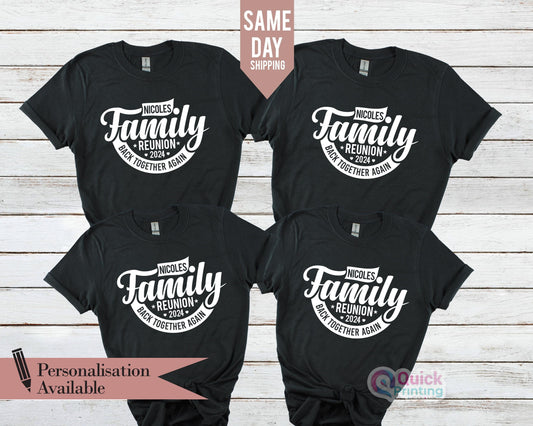 Personalized Family Reunion T-Shirt: Matching Event Shirts