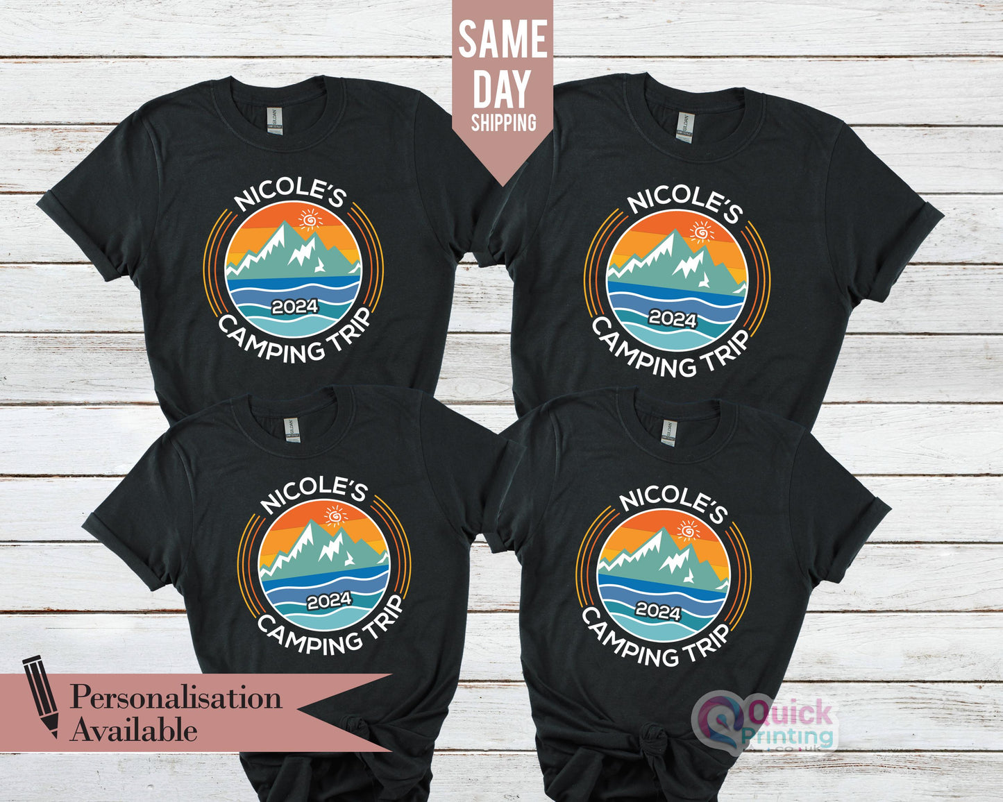 Custom Camping Trip Shirt: Personalized Camp T-Shirt