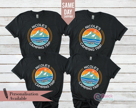Custom Camping Trip Shirt: Personalized Camp T-Shirt