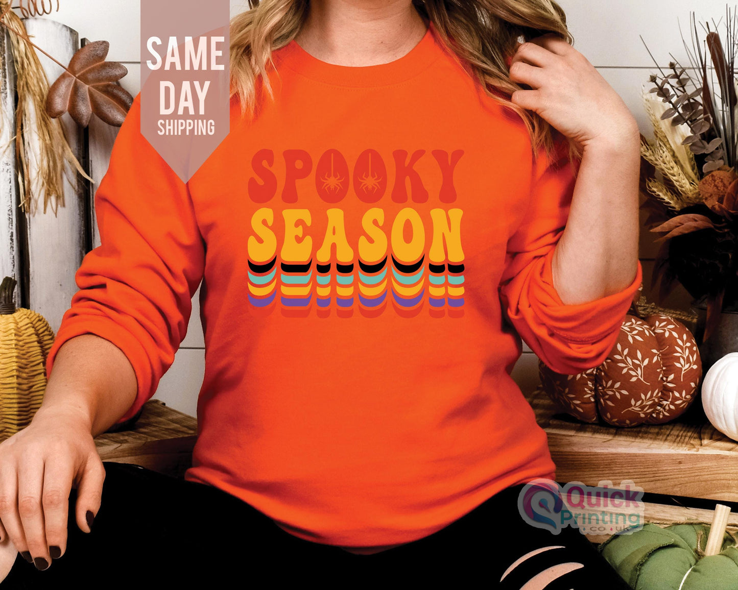 Spooky Season Sweatshirt: Halloween Boo Jumper, Unisex Fit