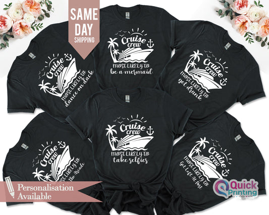 Personalized Cruise Crew T-Shirt: Matching Group Trip Shirts