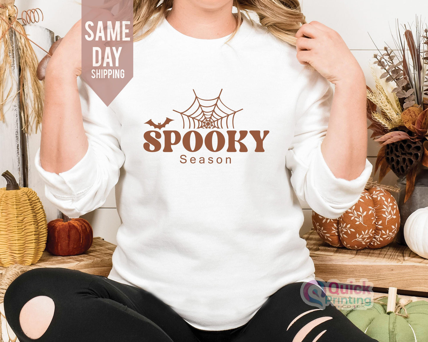 Stay Spooky Sweatshirt: Halloween Ghost Season Jumper