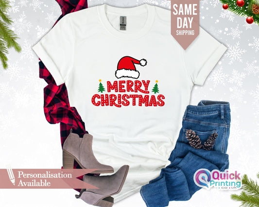 Merry Christmas T-Shirt: Matching Family Group Shirts
