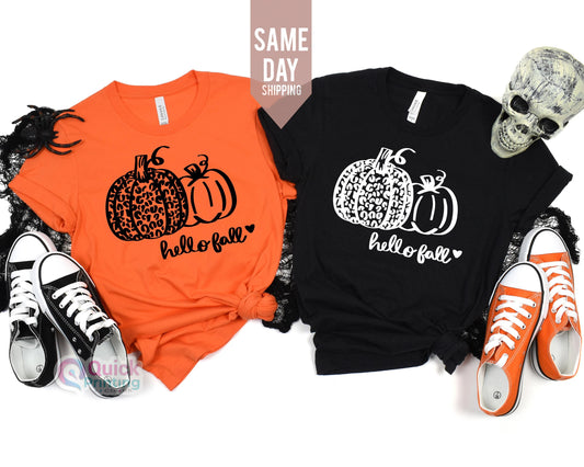 Hello Fall Tshirt, hello Fall pumpkin  Tshirt, Hello Fall Shirt, Hello Fall T-shirt, Hello Autumn Shirt, Autumn T-shirt, Hello Fall Tees