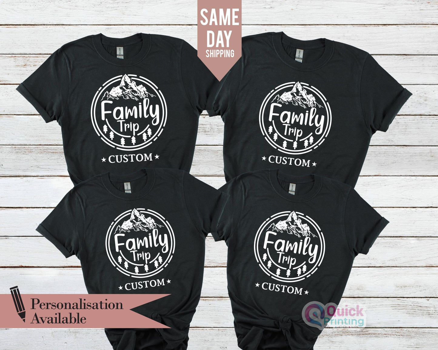 Custom Family Trip Shirts: Matching Vacation Tees