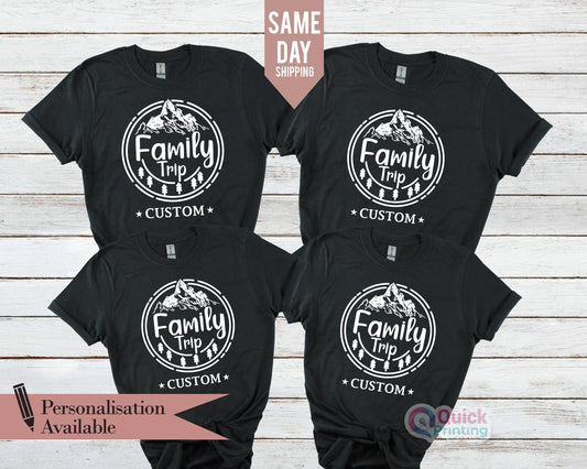 Custom Family Trip Shirts: Matching Vacation Tees