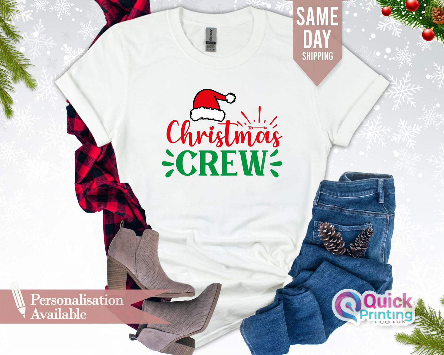 Christmas Crew Shirt: Matching Xmas Family T-Shirt
