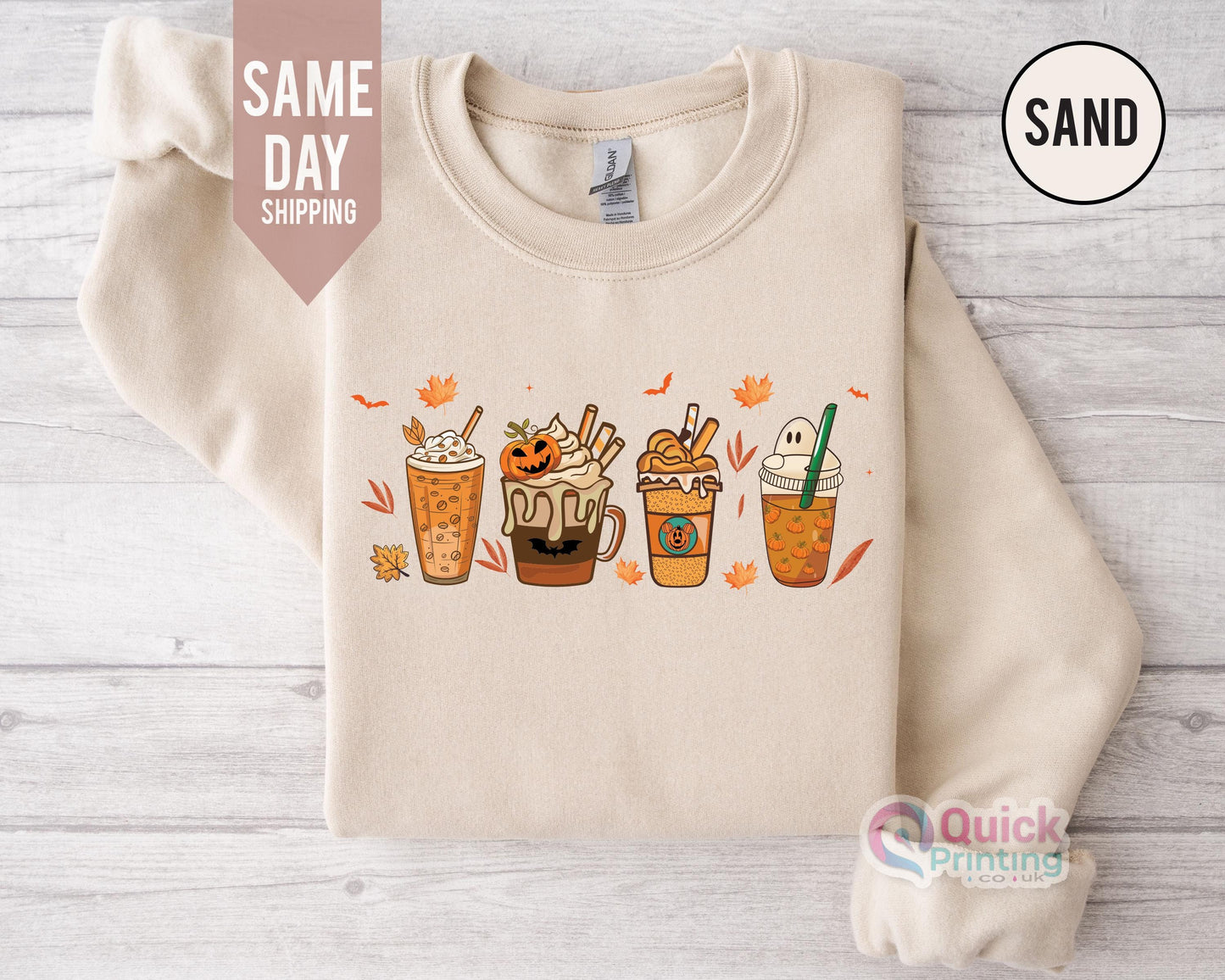 Halloween Coffee Sweatshirt: Spooky Season Jumper