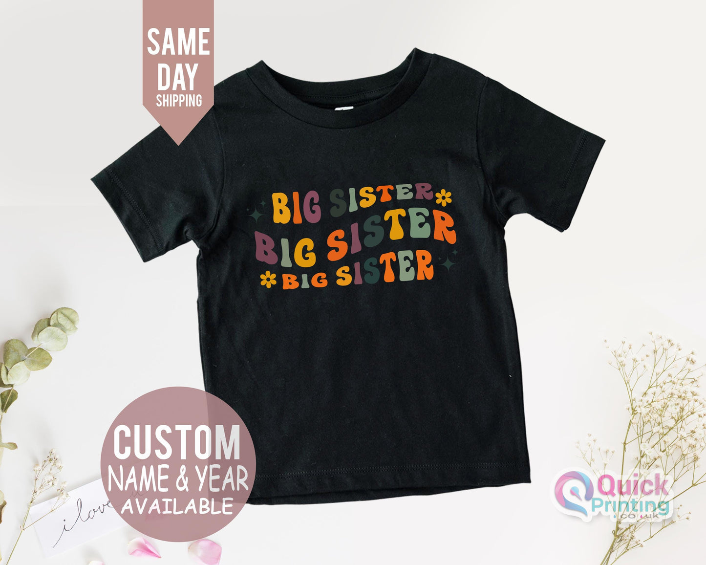 Big Sister T-shirt, Birthday Tshirt, Big Sister Pregnancy announcement, Sibling T shirt, Im going To Be A Big Sister, Promoted To Big Sister
